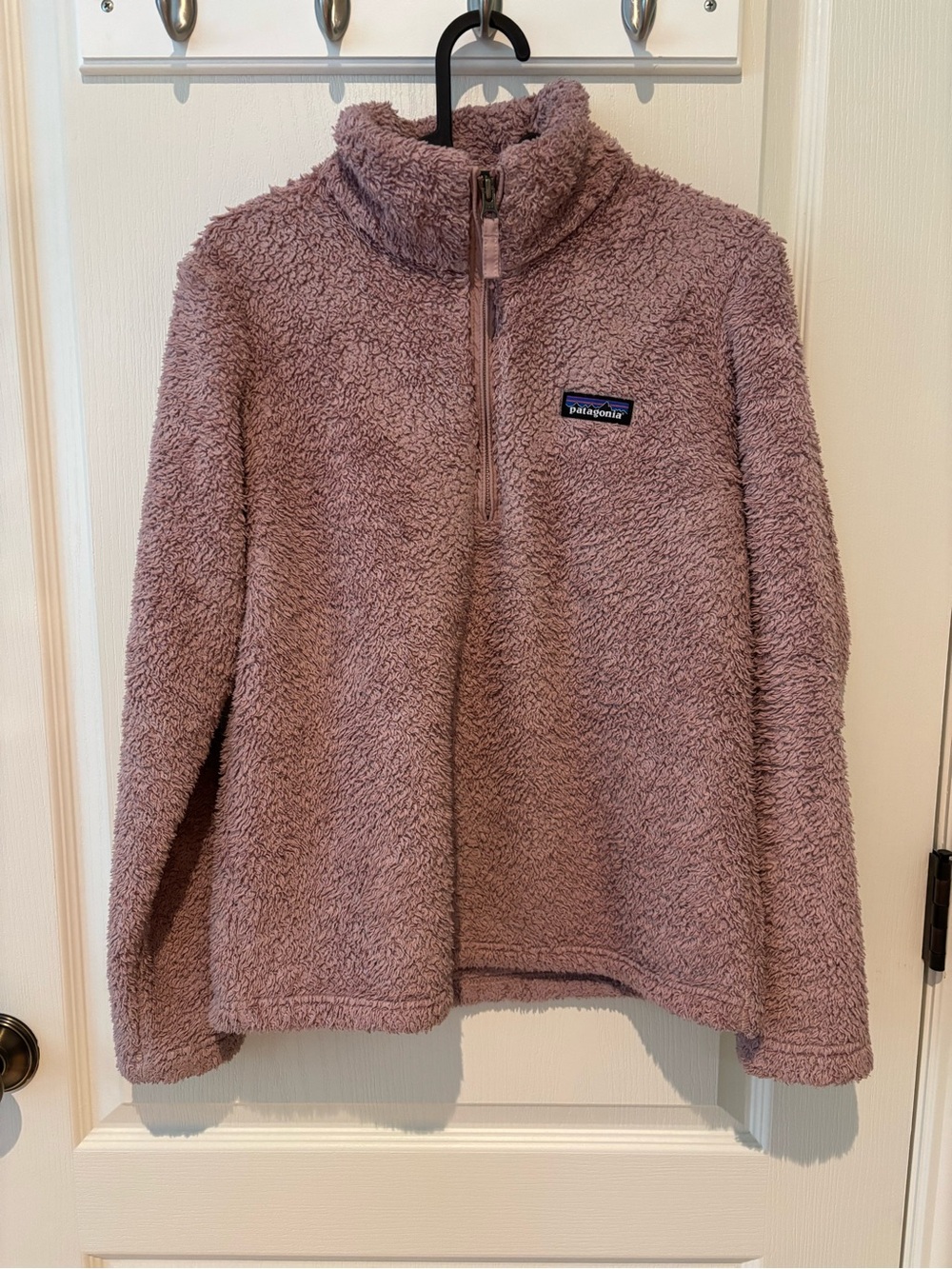 Patagonia Plush Half-Zip Fleece in Light Mauve